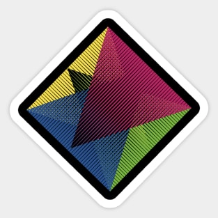 Colorful Rhombus Sticker